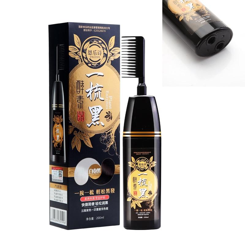 Lược nhuộm tóc đen 200ml,lược nhộm đen tóc thông minh - -lượt chải nhuộm tóc đen - dầu gội nhuộm tóc bạc 200ml