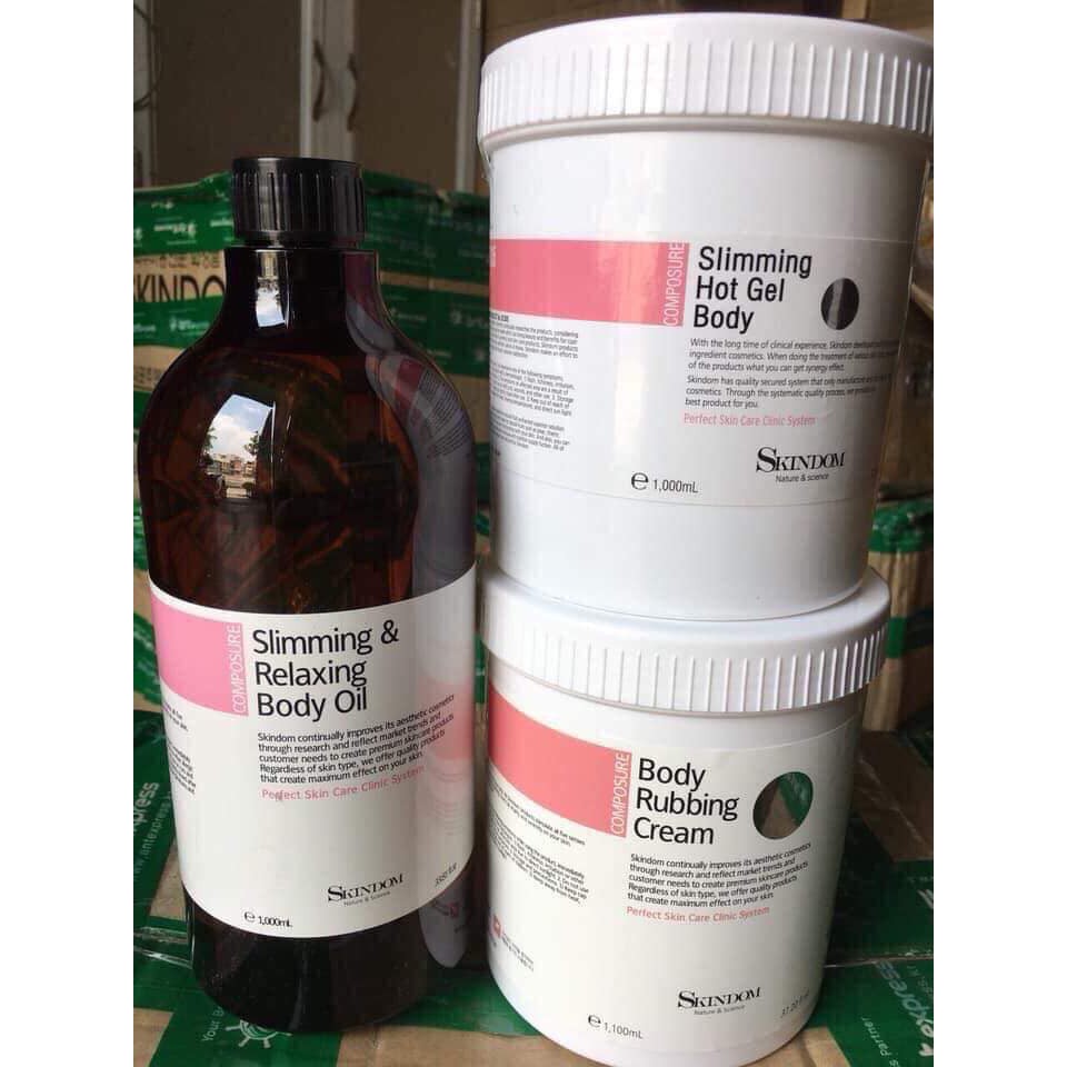 Bộ Kem Giảm Béo Cao Cấp Skindom Chính Hãng Hàn Quốc - Bộ Kem Giảm Béo Skindom - đốt cháy mỡ thừa, cho da săn chắc, thon gọn