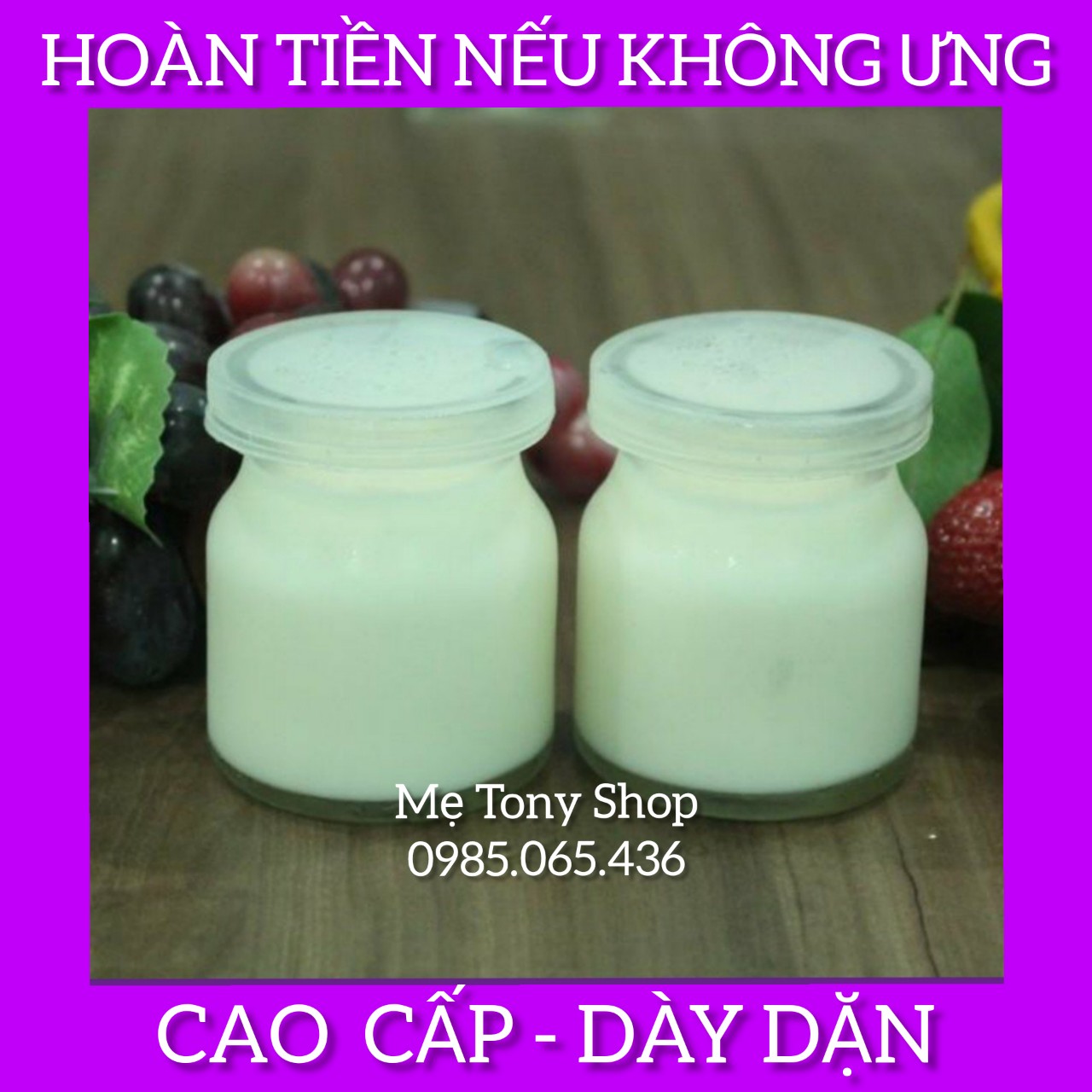 [Đảm Bảo Hài Lòng]Bộ 12 Hũ Thủy Tinh Cao Cấp Có Nắp 100ml (làm sữa chua,yaourt,kem,bánh hoặc trữ sữa mẹ...)
