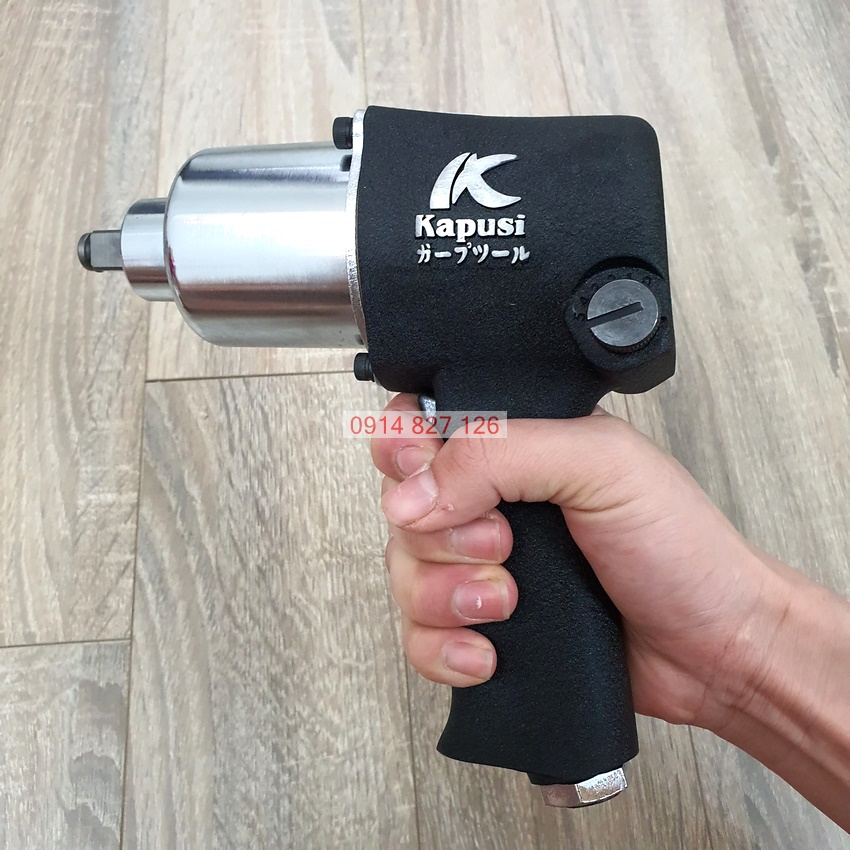 [Chính hãng] [Ảnh thật] Máy bắn bulong 2 búa khí nén hệ 1/2 inch hãng KAPUSI Nhật Bản lực siết max 660Nm, BH 12 tháng, Máy vặn ốc khí nén, May van oc, May siet oc ô tô