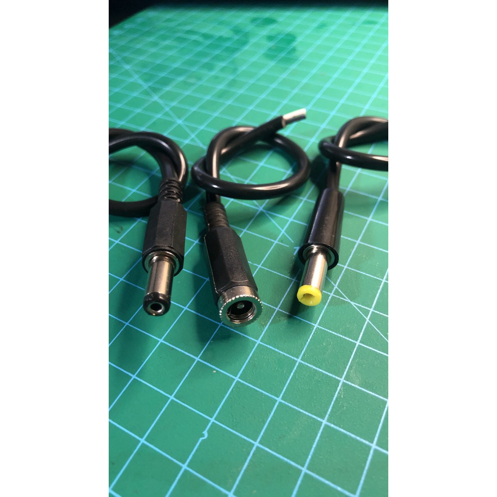 Dây nguồn dc đầu jack đực, cái dc 5.5x2.1mm