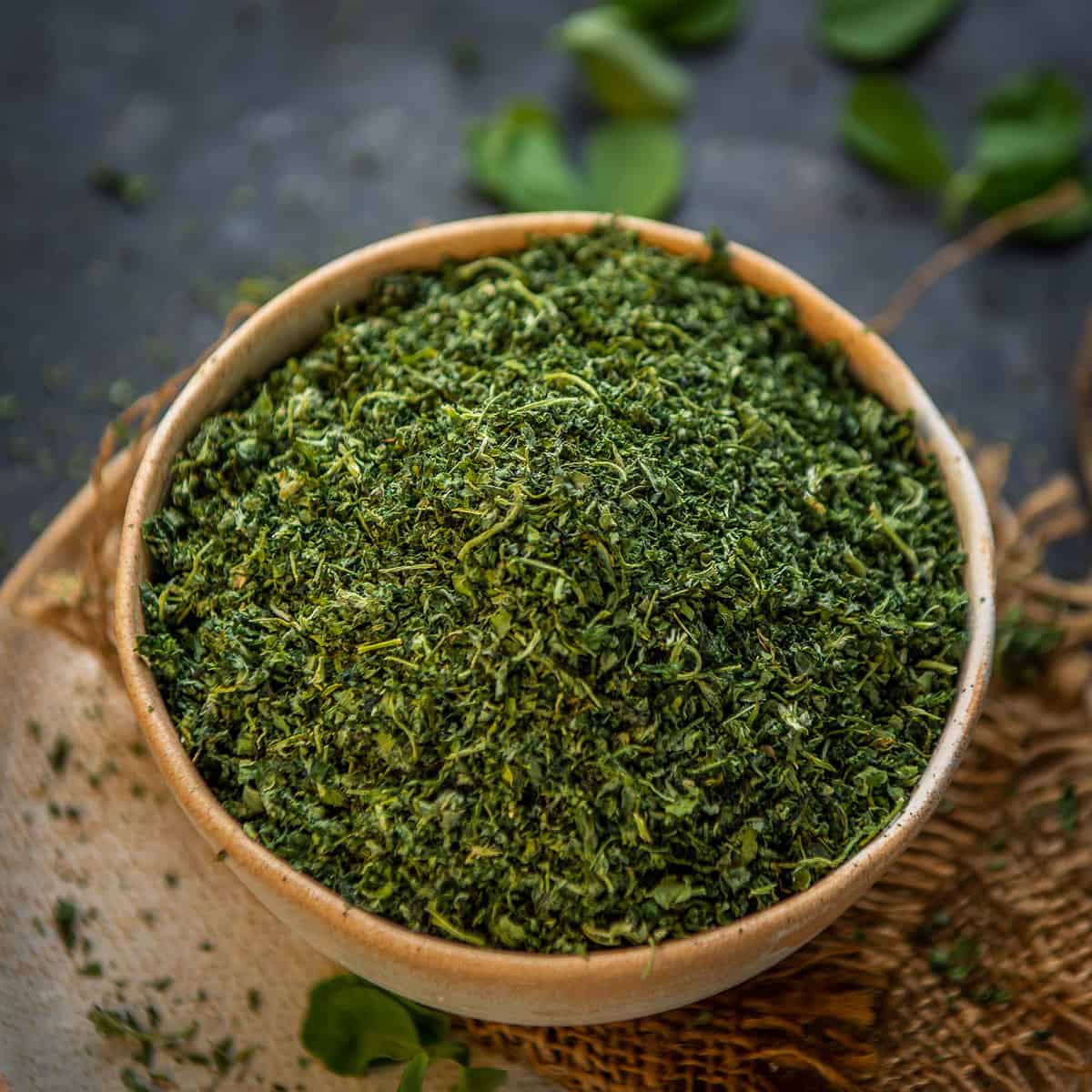 Kasoori Methi - Lá cỏ Cà Ri khô Kasoori , dry fenugreek leaves, kasuri methi indian - methi kasoori ấn độ