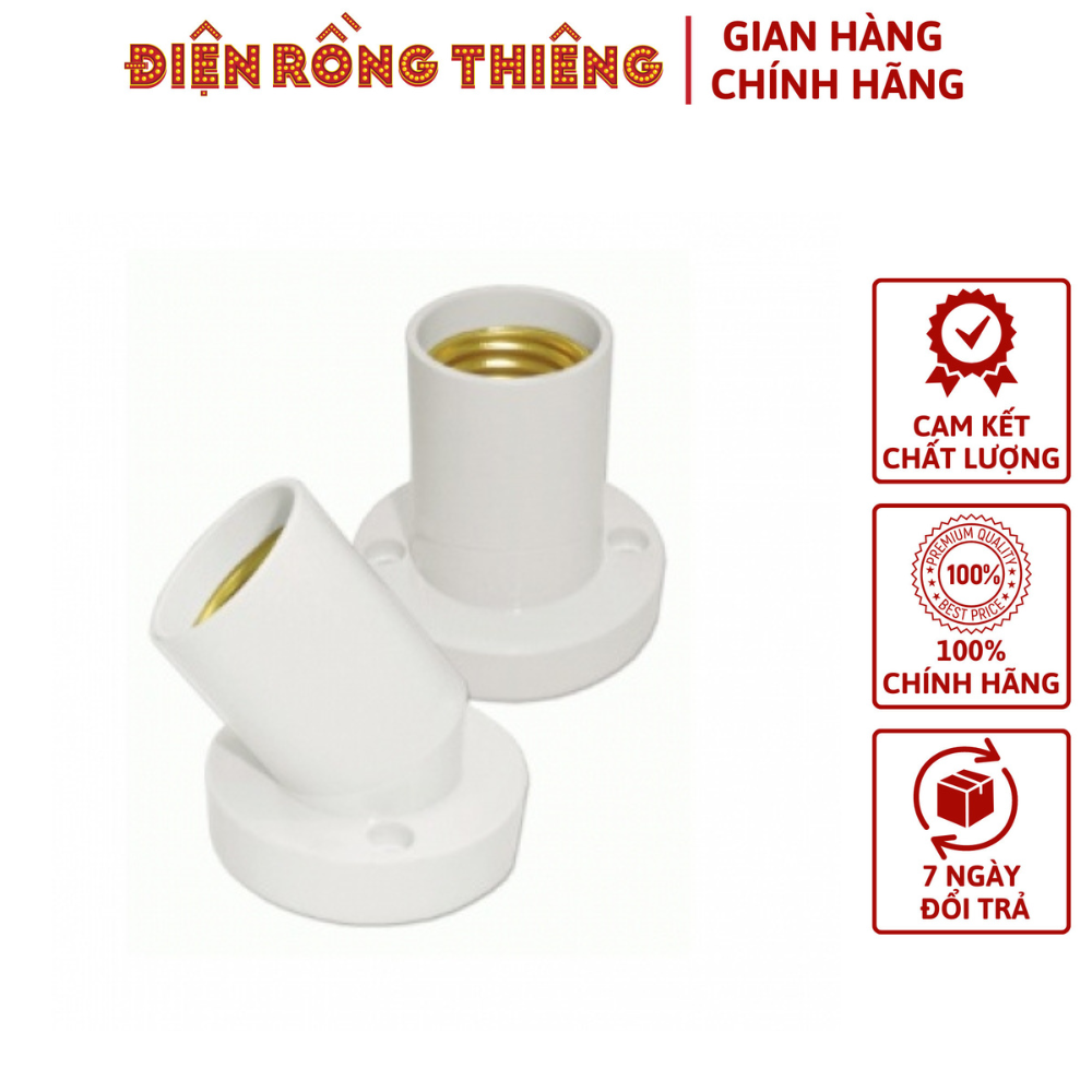 2 đuôi treo bóng đèn e27 kín nước cao cấp