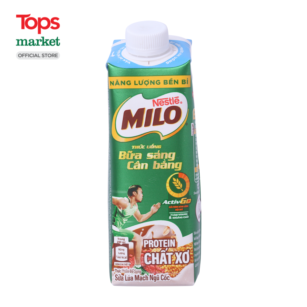 Thức Uống Lúa Mạch Ngũ Cốc Nestlé Milo Tee Bữa Sáng 200ML