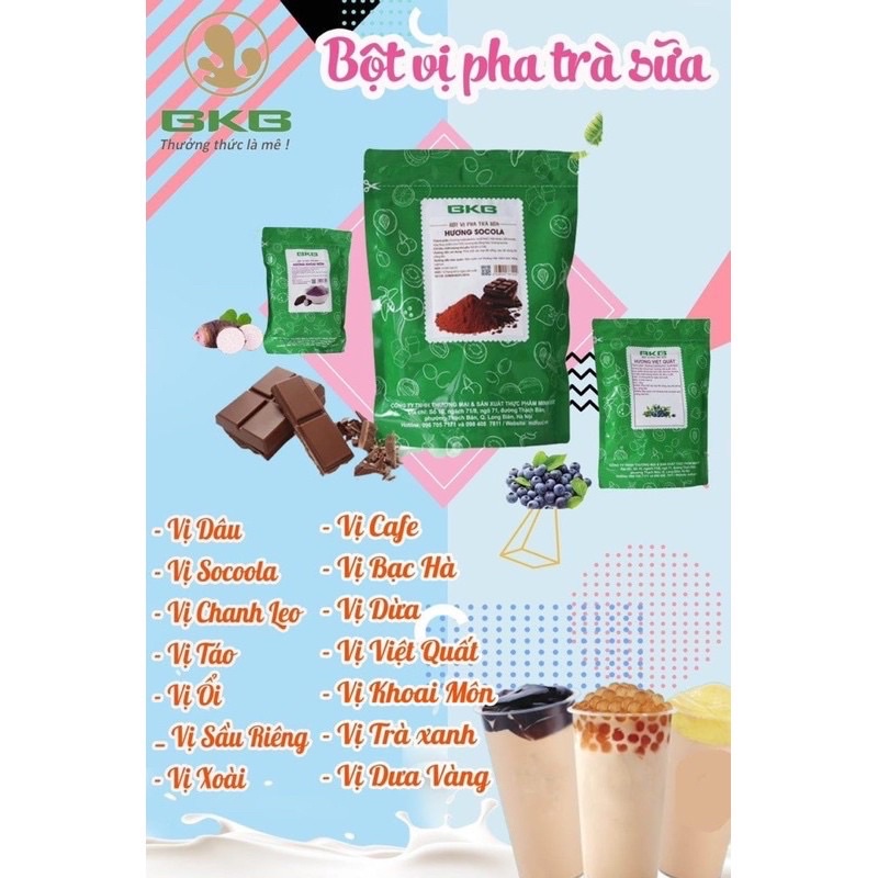 Bột vị pha trà sữa bkb 200g