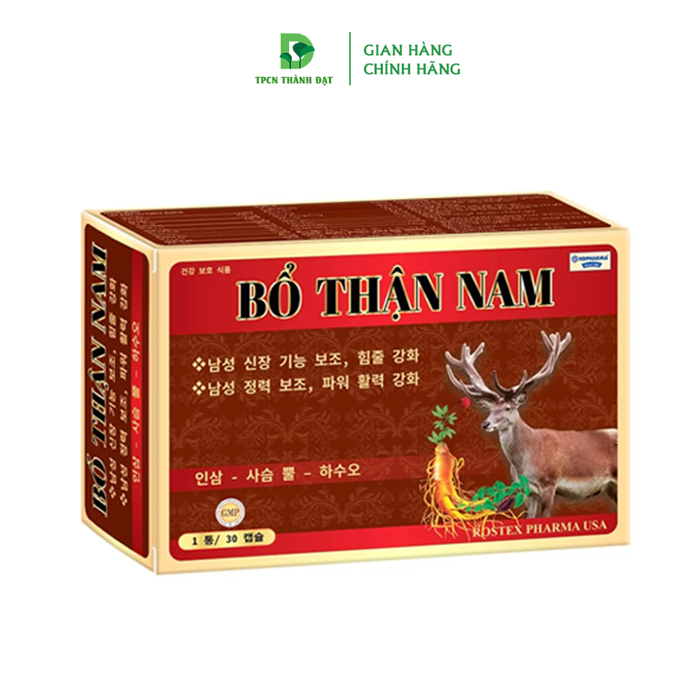 [Vỉ] Viên uống Bổ Thận Nam giúp bổ thận tráng dương, giảm xuất tinh sớm - Hộp 30 viên