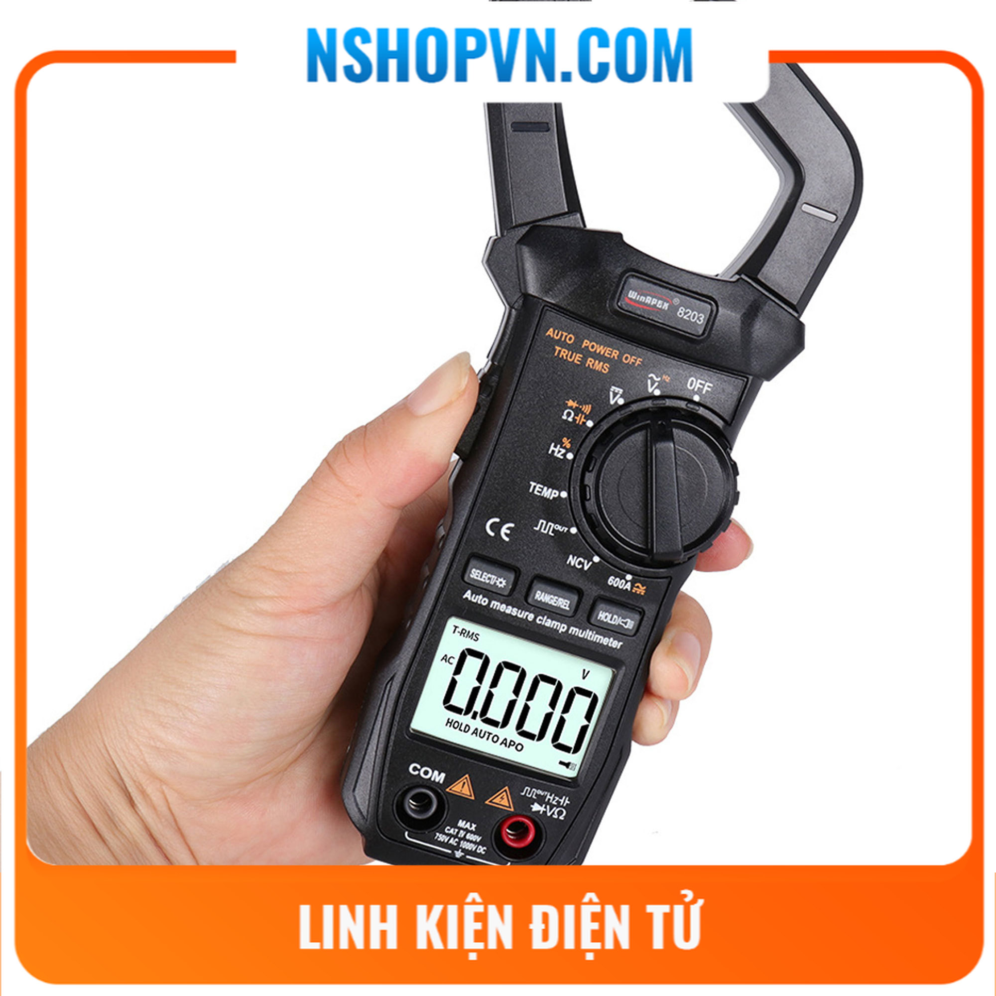 Đồng hồ ampe kìm tự động winapex 8203
