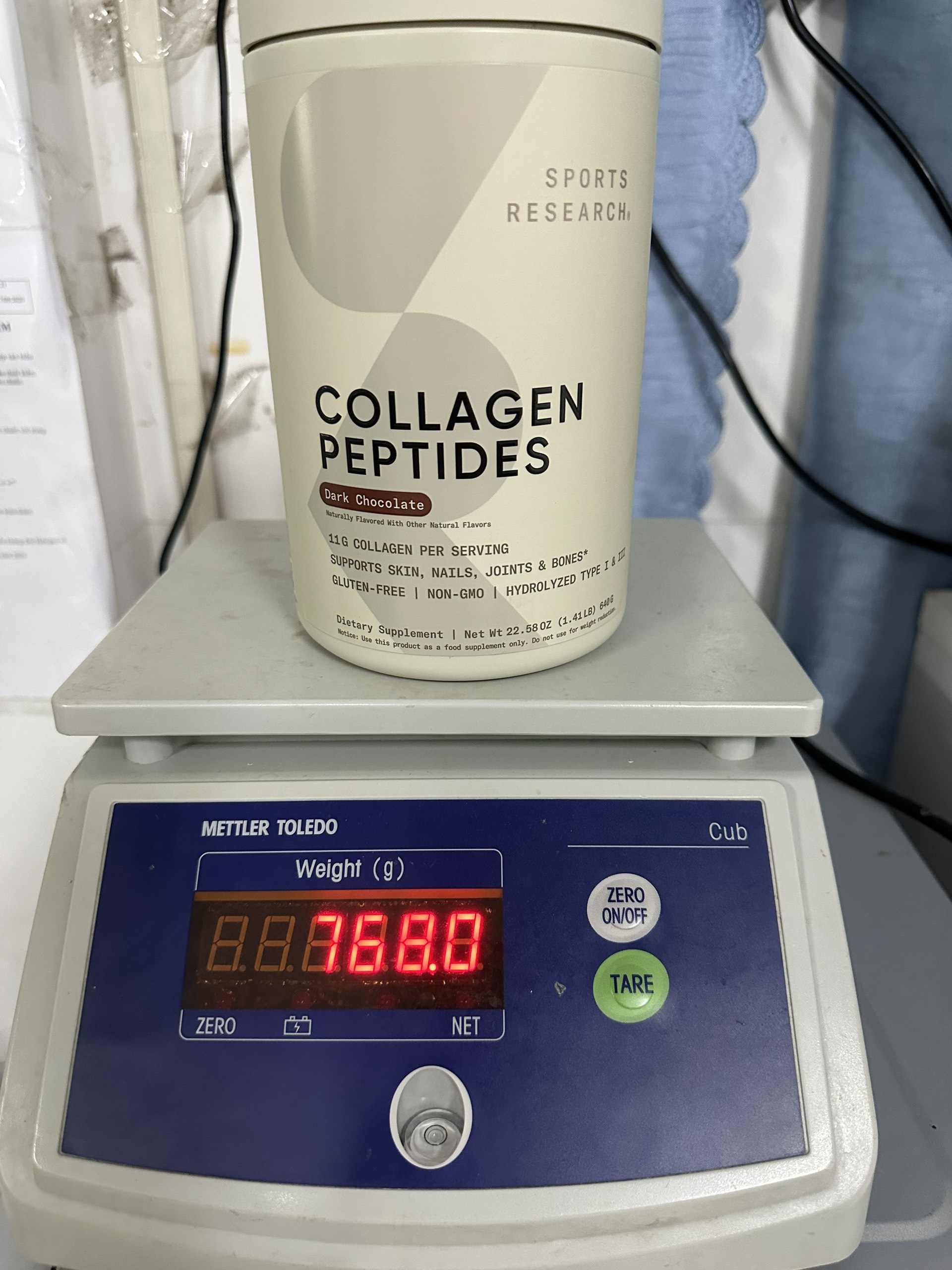 [DATE 2026][BILL MỸ]644g Bột Collagen thủy phân hương Socola Collagen Peptides Powder