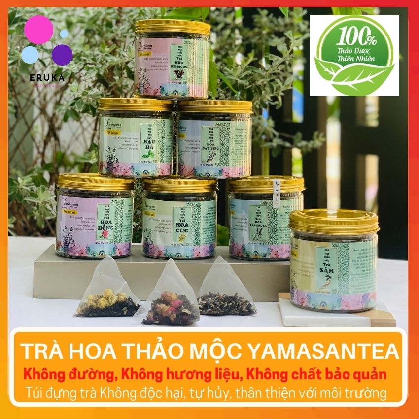 [HCM][TỐT CHO SỨC KHỎE] Trà thảo mộc Eruka Yamasantea 100% từ thảo mộc thiên nhiên KHÔNG ĐƯỜNG KHÔNG HƯƠNG LIỆU KHÔNG CHẤT BẢO QUẢN TÚI LỌC TRÀ TỰ PHÂN HỦY có vị ngọt dễ uống phù hợp với người KIÊNG ĐƯỜNG