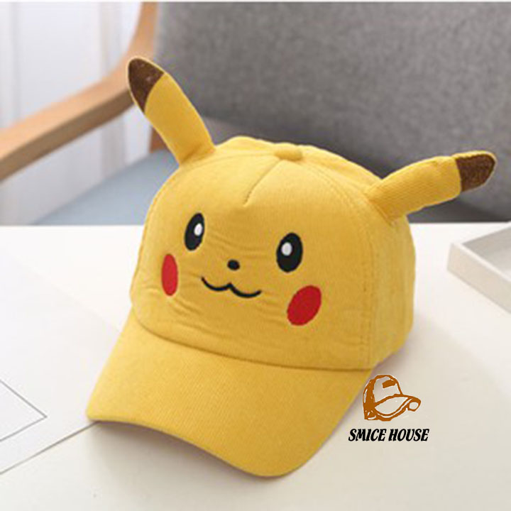 NÓN PIKACHU CHO BÉ MŨ LƯỠI TRAI HÌNH THÚ CHO BÉ