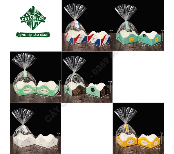Set 10 bộ túi kiếng giấy kute