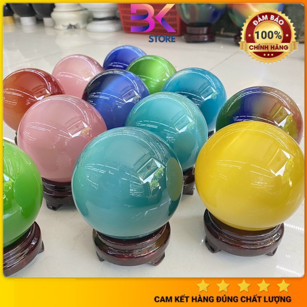 Bi cầu đá phong thủy, đường kính 10cm 12cm