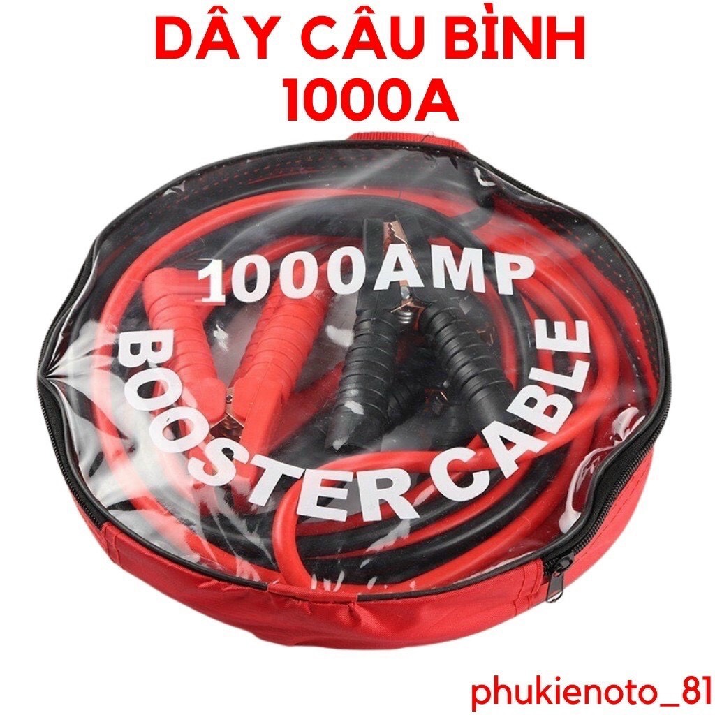 Dây câu bình ắc quy lõi đồng dài 3m chuẩn 1000A Loại 1.5kg