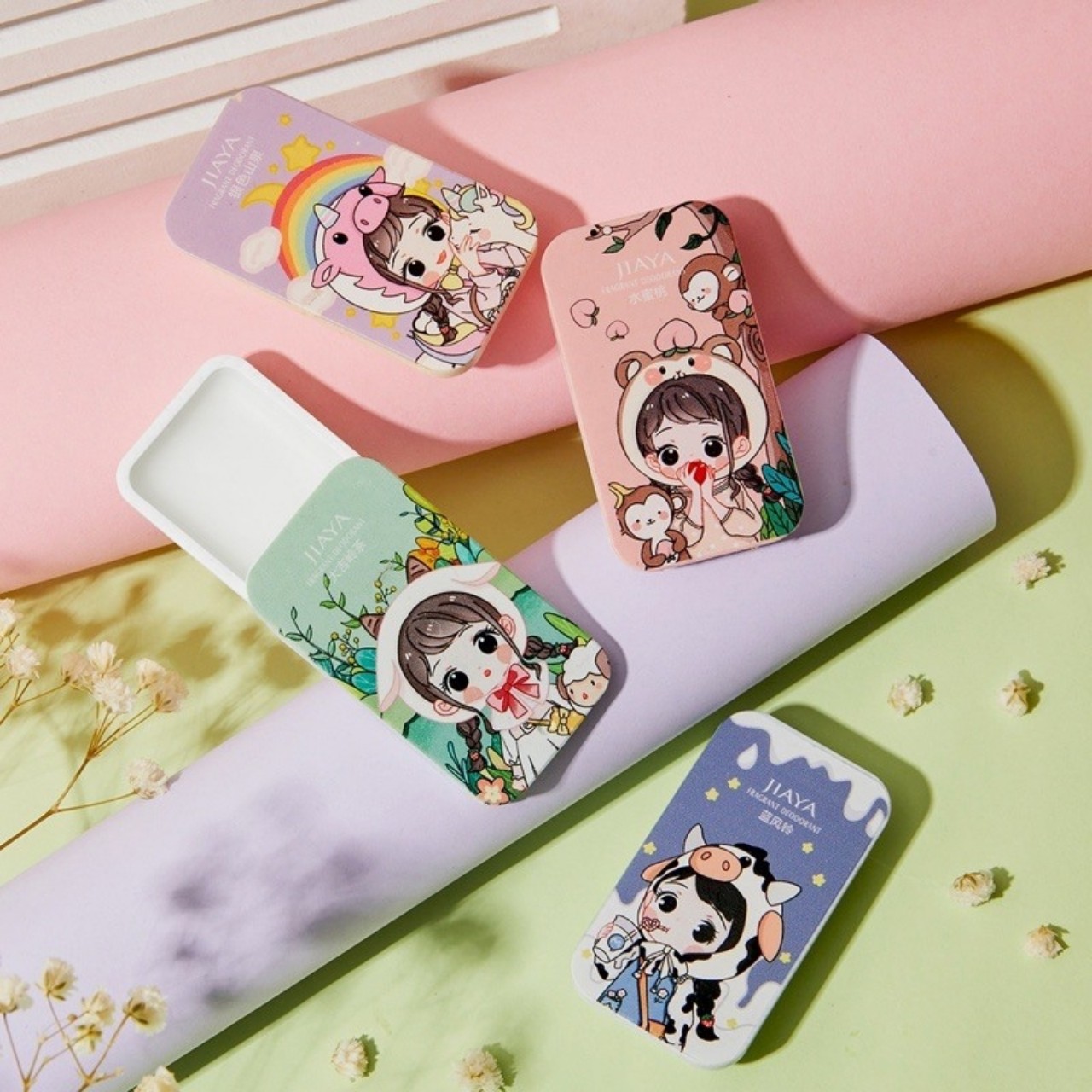 BỘ 04 NƯỚC HOA SÁP KHÔ MÙI HƯƠNG NGỌT NGÀO