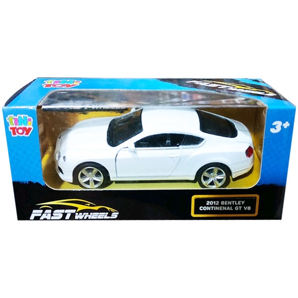 Đồ Chơi Xe Tốc Độ Fastwheels 5 Inch (554000) - 2012 Bentley Continental Gt V8 - Màu Trắng