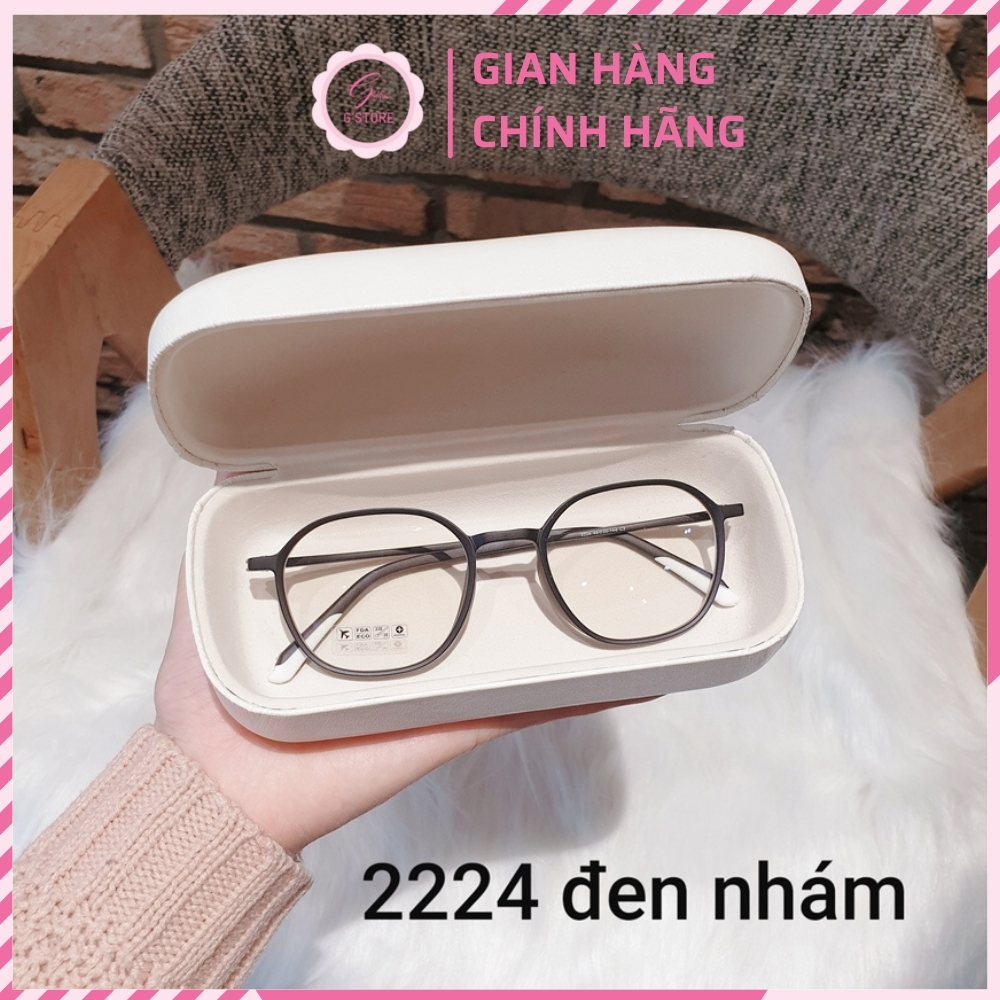 Gọng kính cận tròn nữ kính gọng dẻo chất nhựa đẹp gọng kính hàn quốc thời trang kính cận gọng mắt mèo cao cấp, giá rẻ