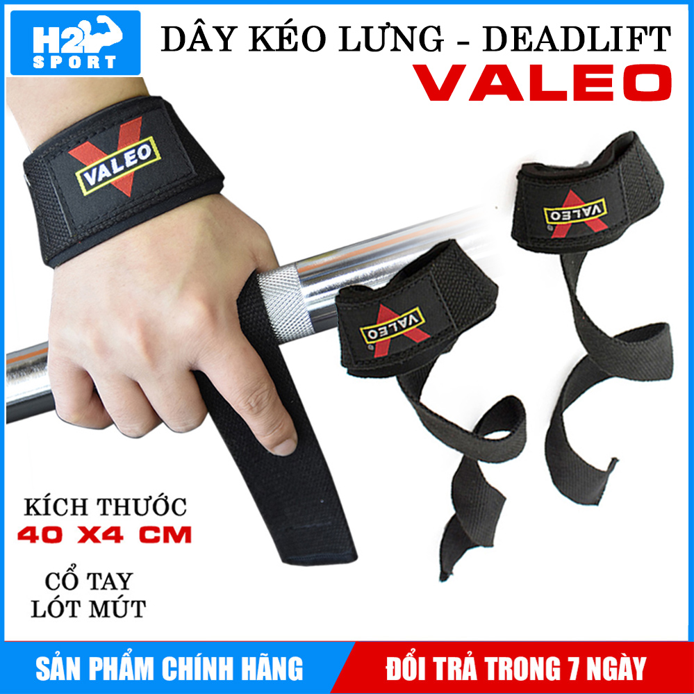 Dây kéo lưng tập GYM, tập xô lưng, deadlifft - Liffting Straps VALEO (1 Đôi)