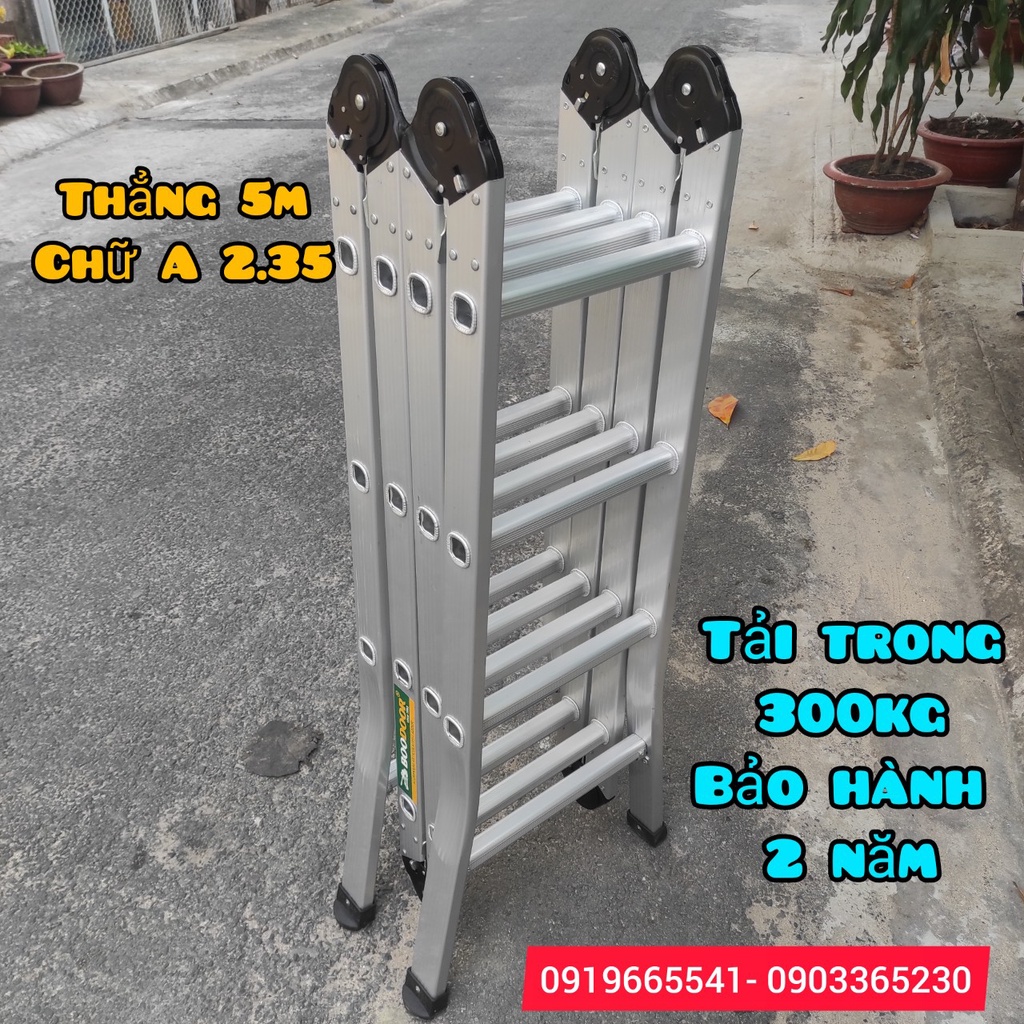 Thang gấp 4 khúc 2.5m boodoor m25