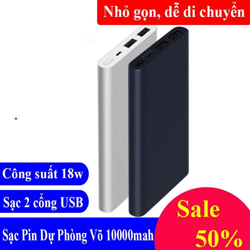 Pin Sạc Dự Phòng Xiaomi 10000mAh Dung Lượng Lớn (Gen 2 New - 2020) Mua Ngay Thiết Bị Sạc Dự Phòng Xiaomi Loại Tốt Có Qùa Tặng Pin Sạc Dự Phòng Xiaomi 10000mah Mi Gen 2020 cao cấp- Vỏ Nhôm - Sạc Siêu Nhanh