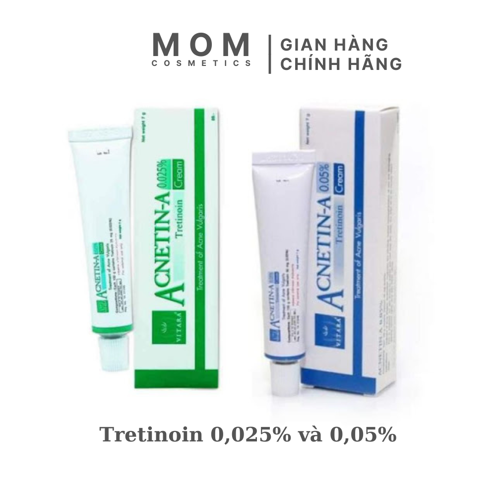Tretinoin acnetin-a 0.025% & 0.05% nội địa thái lan 10 gr
