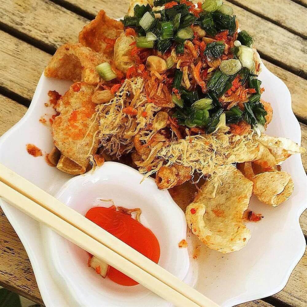 [HCM]Da heo sốt hành phi 100gr Da heo chiên nước mắm sấy khô lắc hành phi Da heo giòn rụm cay cay thơm ngon hấp dẫn