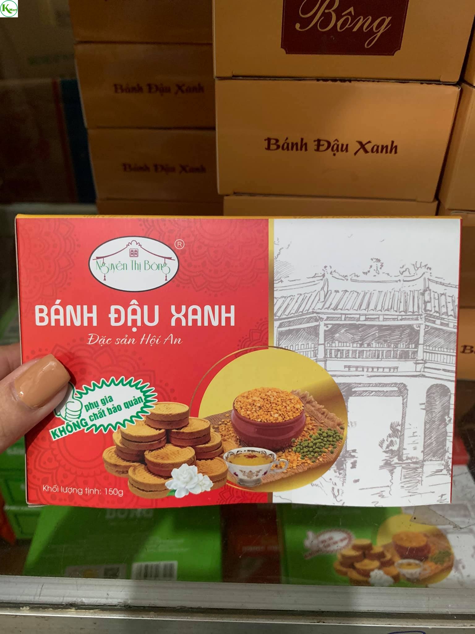 Combo 2 đặc sản hội an - bánh đậu xanh nướng nhân thịt hiệu bông - có chứng nhận ocop