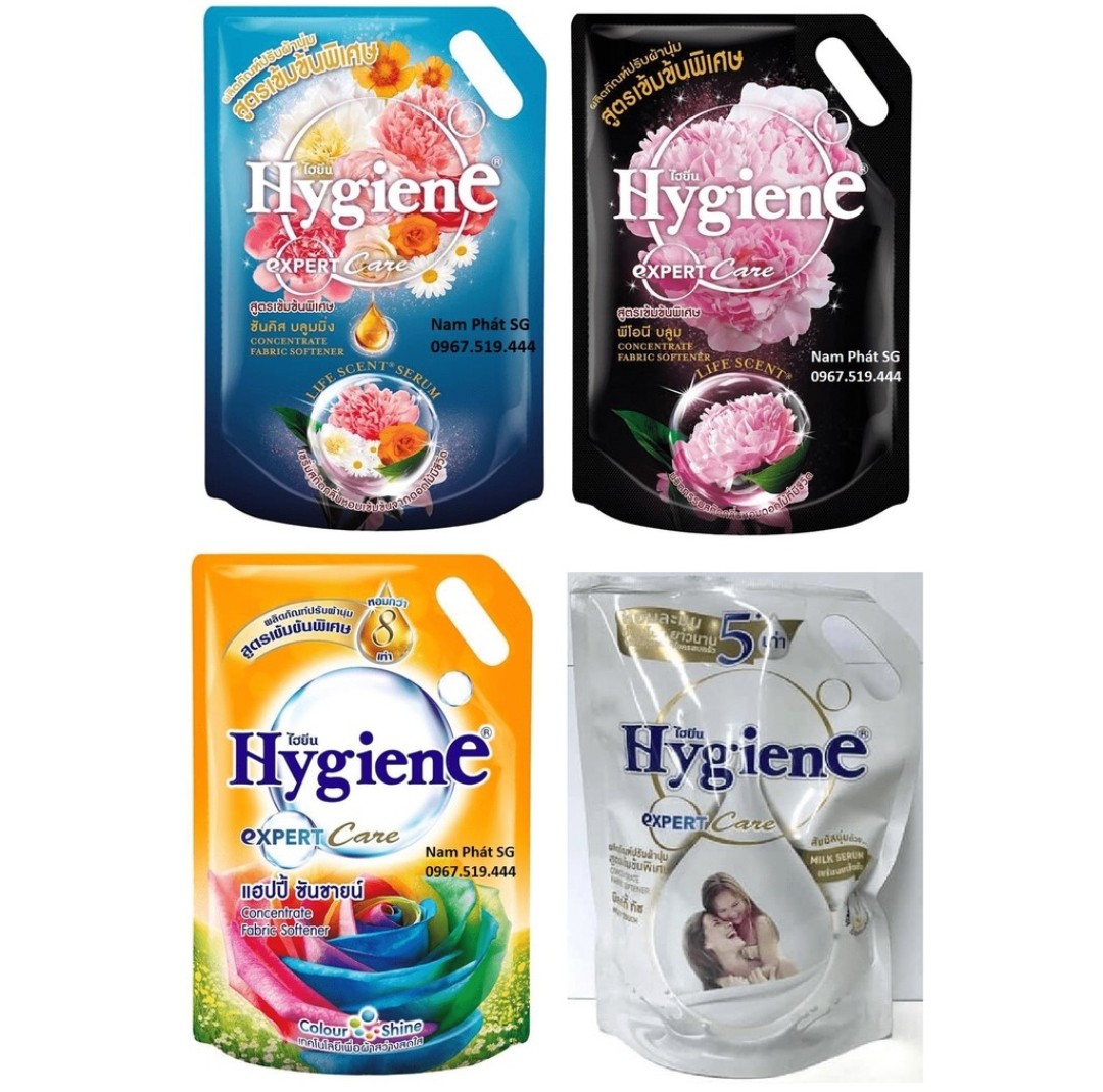 Nước xã đậm đặc Hygiene Thái lan 1300ml Đen xanh cam trắng