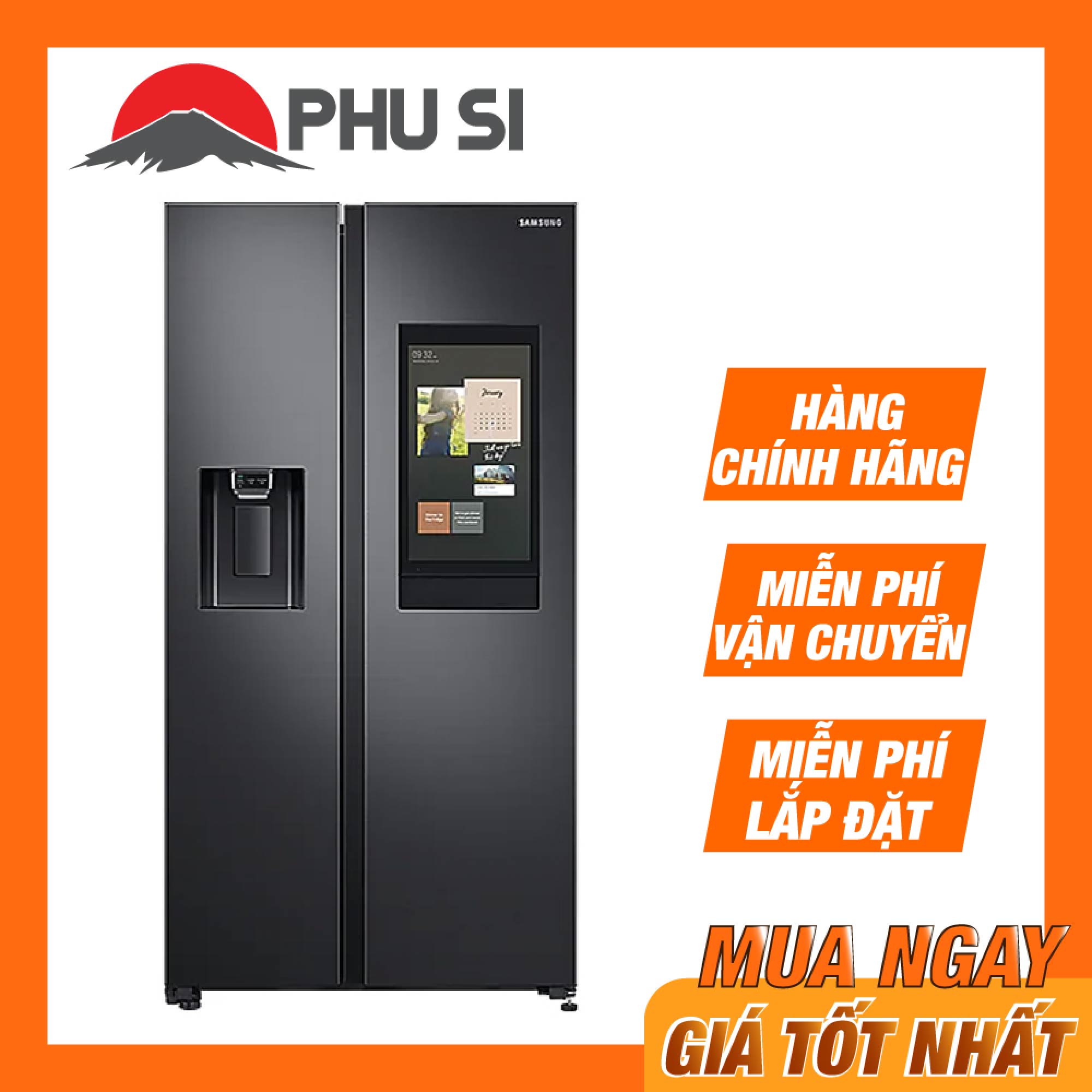 ✅[Trả góp 0%]Tủ lạnh Samsung Inverter 616 lít RS64T5F01B4/SV - Chỉ giao HCM