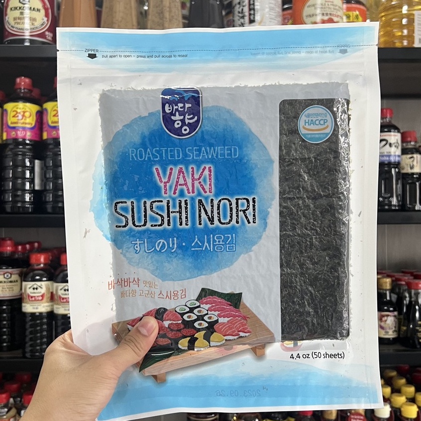 Rong biển cuộn sushi Hàn Quốc Yaki Sushi Nori 50 lá 140G