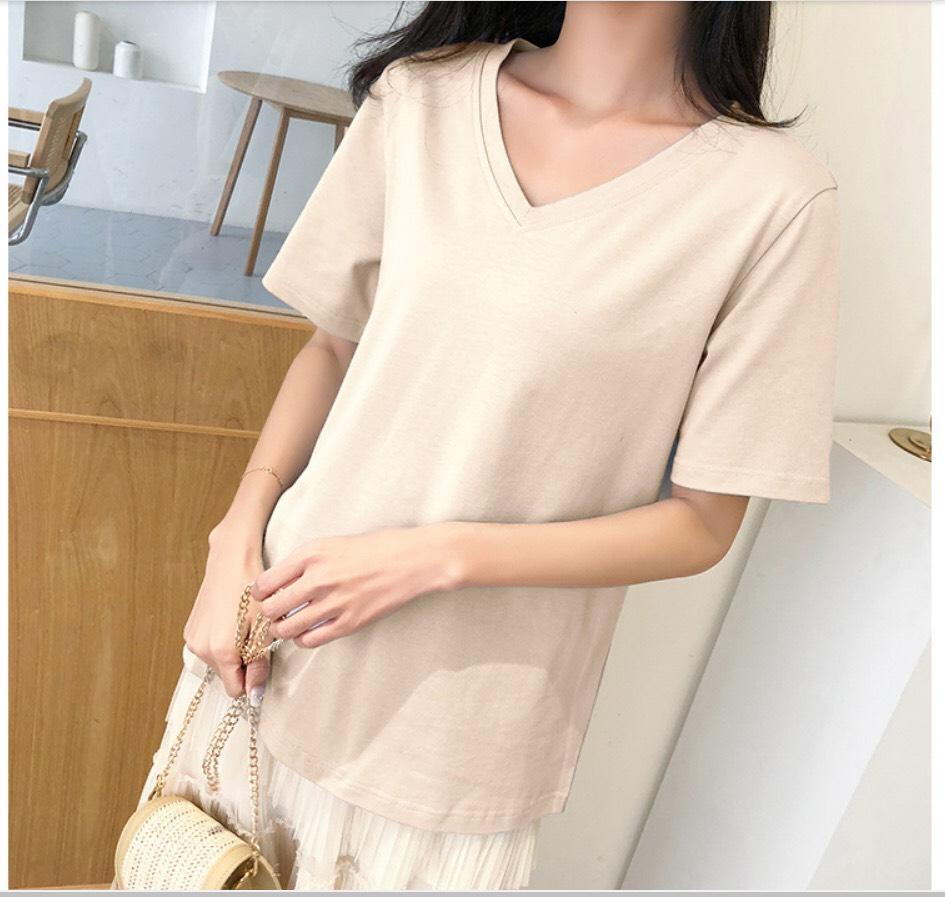 ÁO THUN NỮ TAY LỠ FORM RÔNG CỔ TIM THỜI TRANG HÀN QUỐC NUNA99