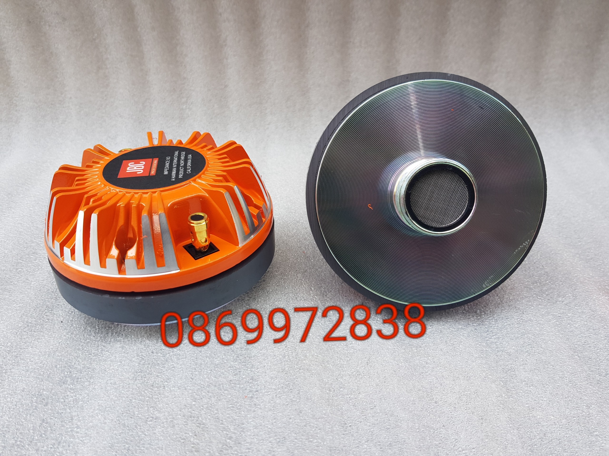 Loa trép 450 jb nắp nhôm cam ren xoáy - giá một loa - kèm họng