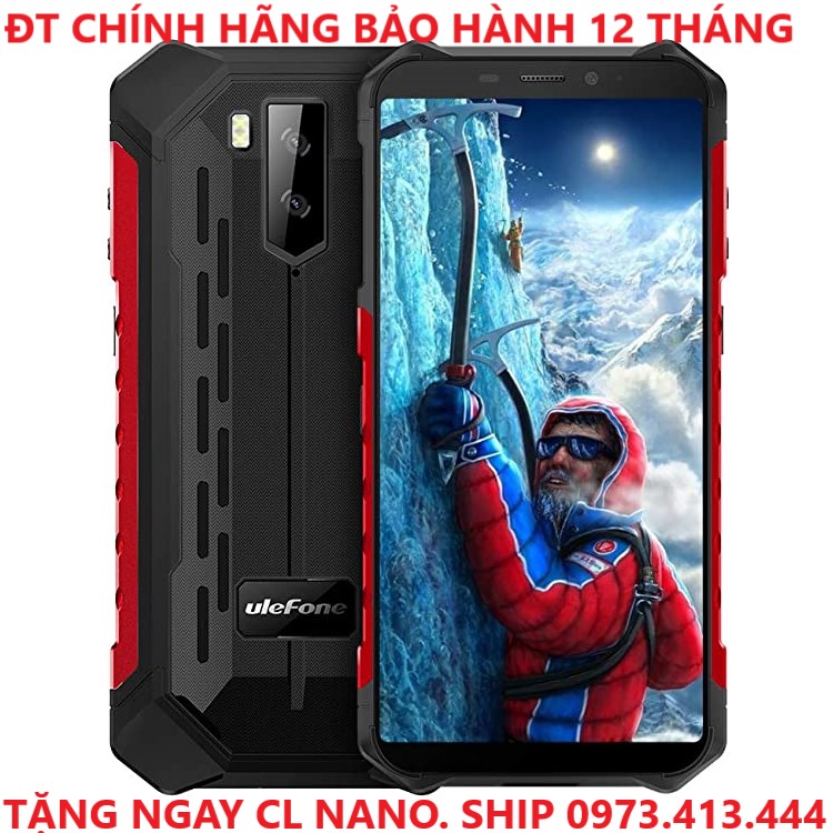điện thoại ulefone ARMOR X5 (18:9) HD+,RAM 3G, ROM 32G +CHÍP 8 NHÂN + Chống Nước Chuẩn IP69K