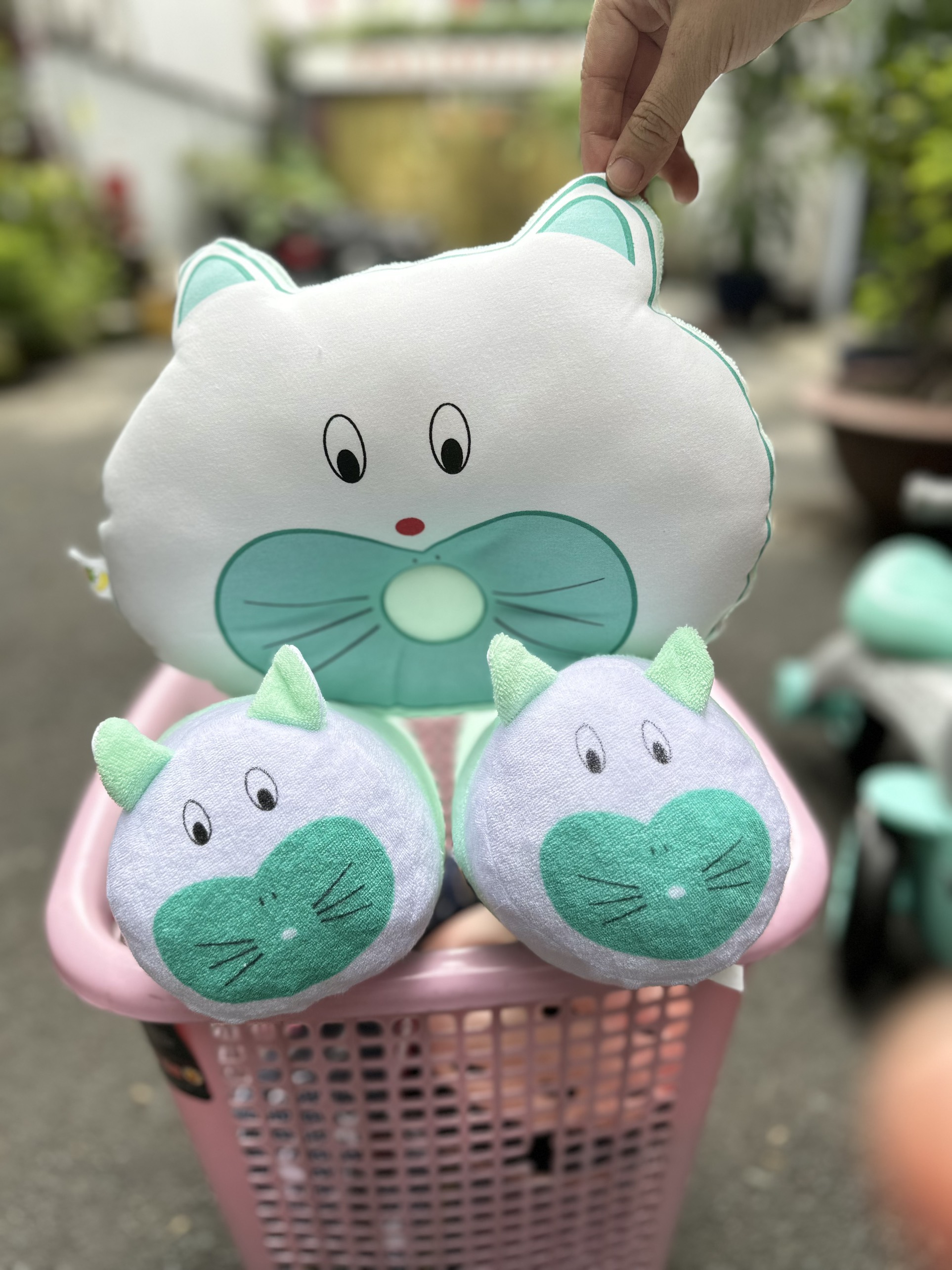 Bộ gối đôi con sâu cho bé Baby Top hàng Việt Nam