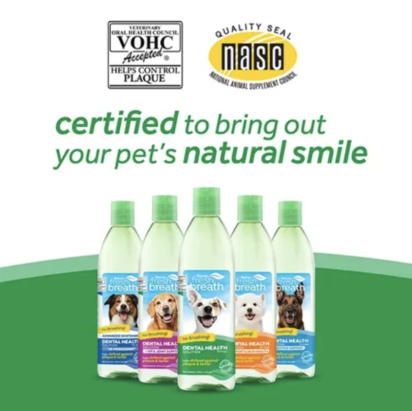 Nước vệ sinh răng miệng cho chó Tropiclean Water Additive 473ml