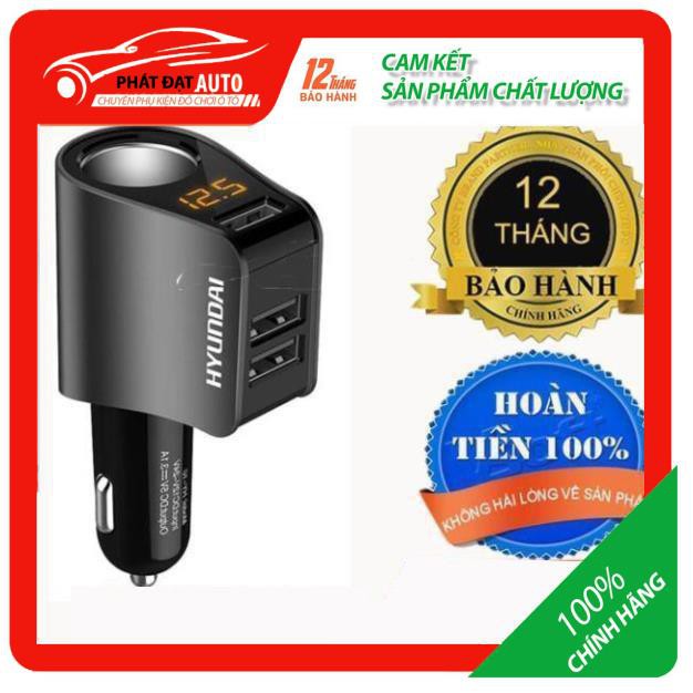 [HCM][ Hàng Chính Hãng ] Tẩu Sạc Ô Tô Nhanh QC 3.0 2 USB Có Đèn LED Báo Điện Áp Ac Quy có đèn LED Báo Điện Áp Ác Quy Tẩu Sạc Nhanh Xe Hơi cóc sạc nhanh xe hơi sạc trên xe hơi củ sạc xe hơi iPhone Samsung Xiaomi