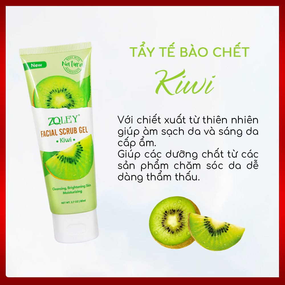 Tẩy tế bào da chết zoley kiwi