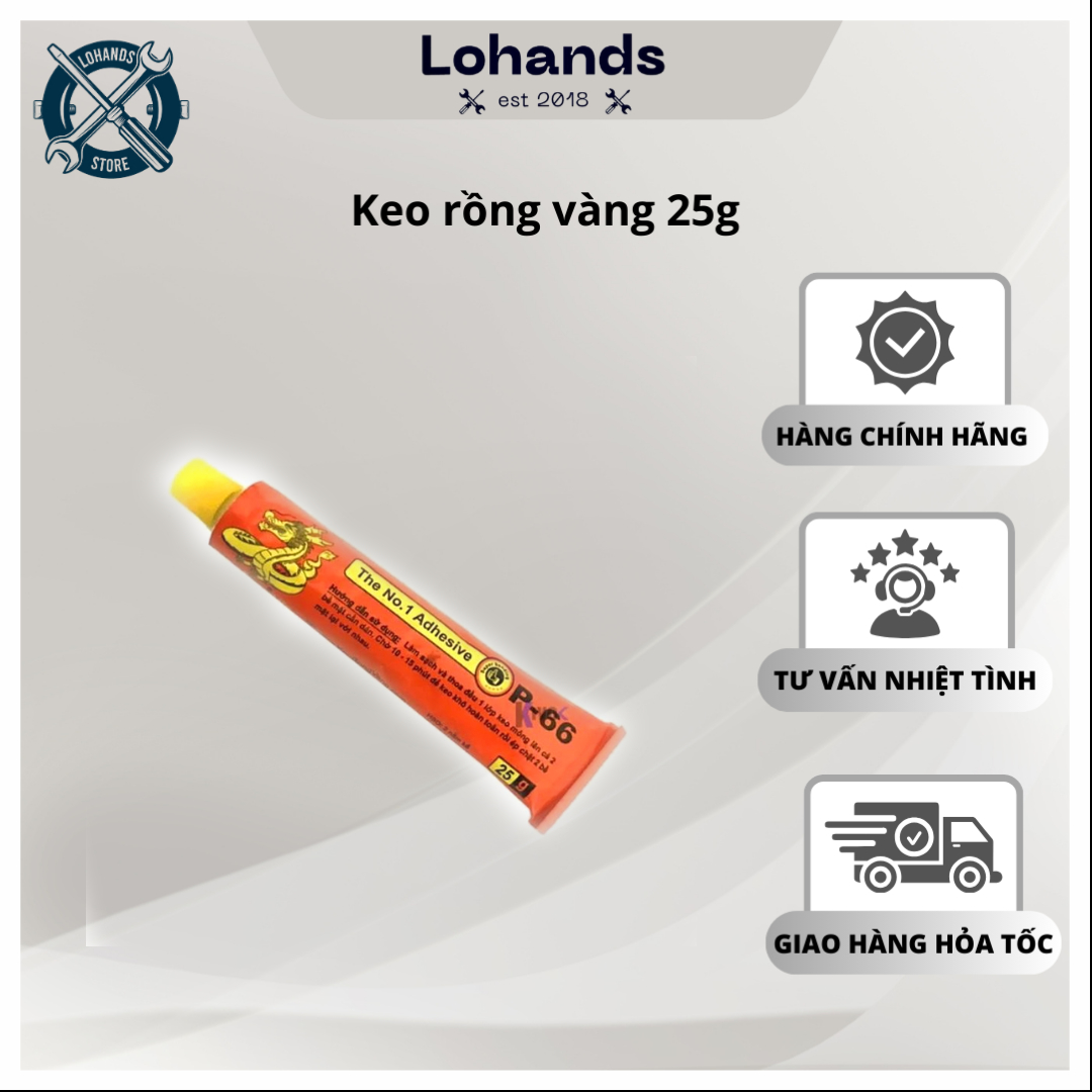 Keo rồng vàng P66 25g bám dính cực tốt Lohandstore