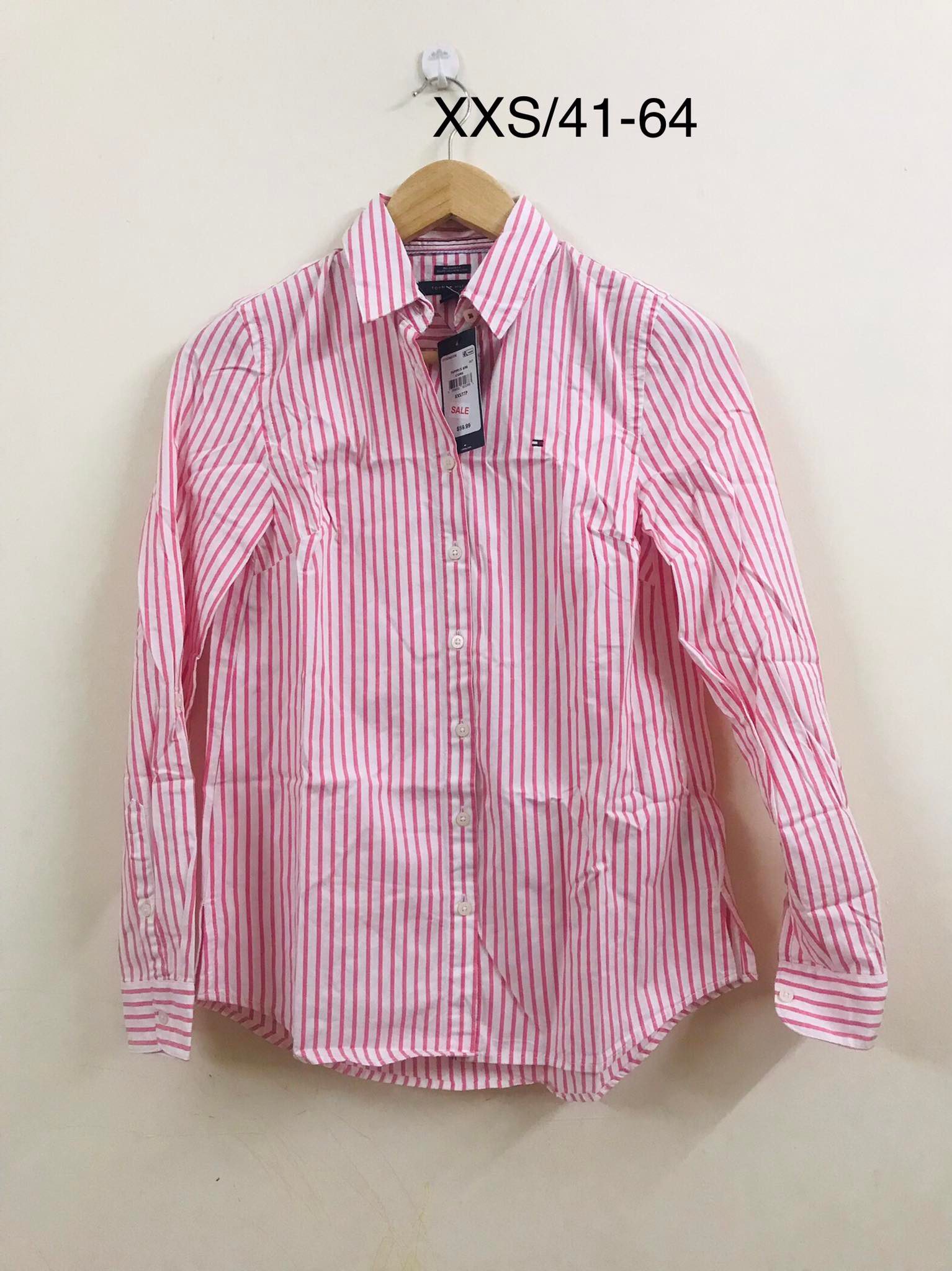 Áo sơ mi công sở nam cotton tay dài sọc caro hiệu Tommy Hilfiger size 18   Shop Đồ Hiệu Mỹ