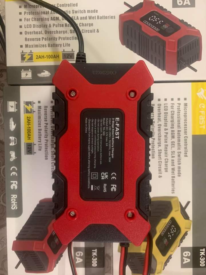 Sạc bình ắc quy 12v 100Ah foxsur có khử sunfat Chống ngược cực chính hãng