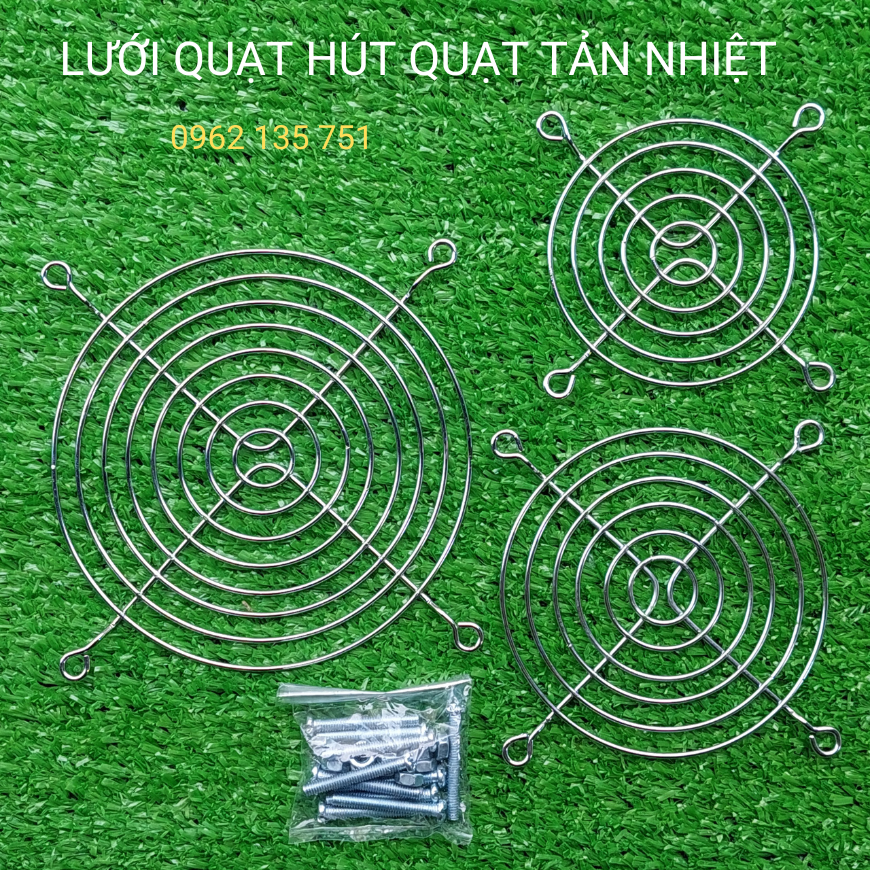 Lưới bảo vệ Quạt tản nhiệt Quạt hút - inox chống rỉ sét 8cm 9cm 12cm 15cm
