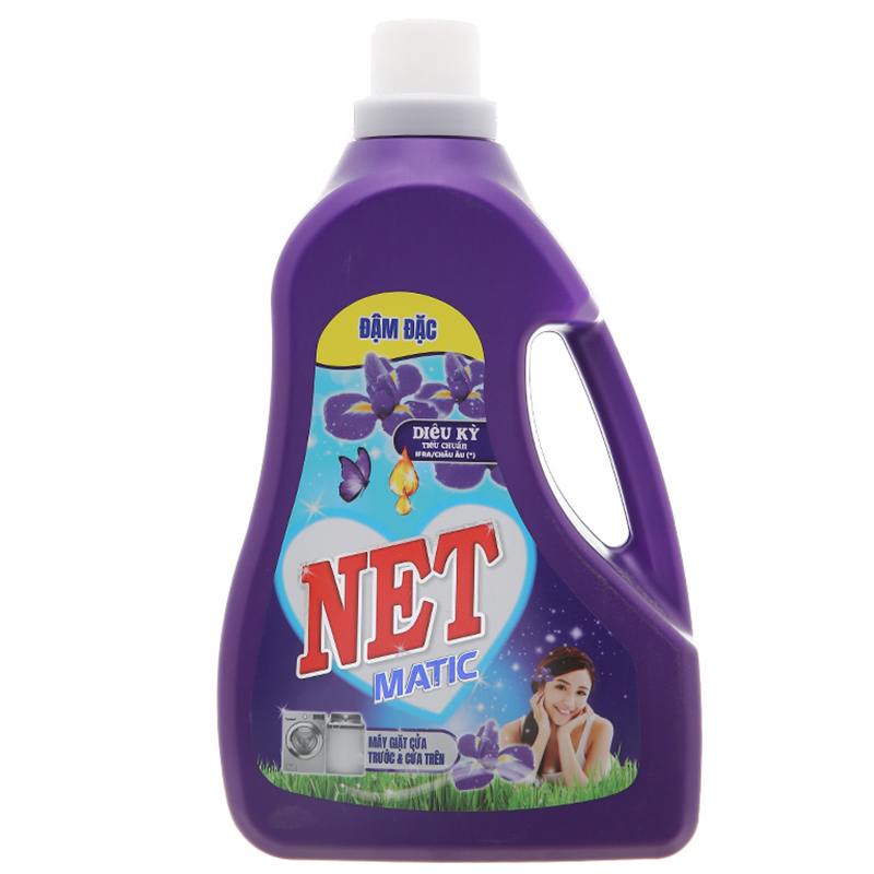 Nước Giặt NET Matic Hương Diệu Kỳ 3,3kg - Dùng máy giặt cửa trước & cửa trên