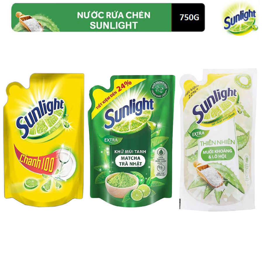 Nước rửa chén Sunlight túi 750g