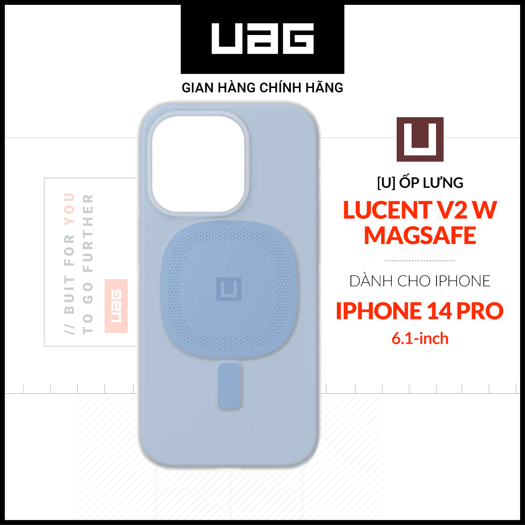 Ốp lưng uag lucent v2 w magsafe cho iphone 14 pro