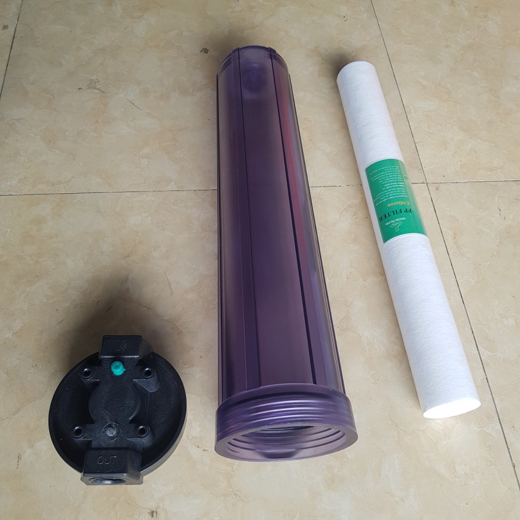 Bộ cốc lọc kèm lõi lọc 20 inch