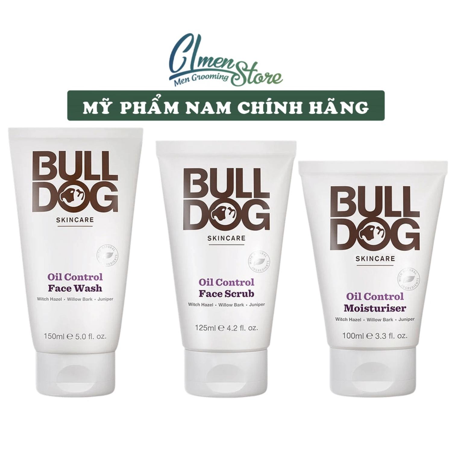 Da Dầu Sản Phẩm Chăm Sóc Da Mặt Cho Nam Bulldog Skincare Oil Control - Sữa