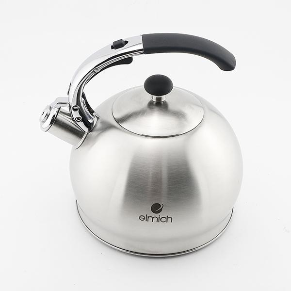 Ấm đun nước cao cấp châu âu inox 304 elmich 3l el3373 - xuất xứ cộng hòa séc, dung tích 3 lít