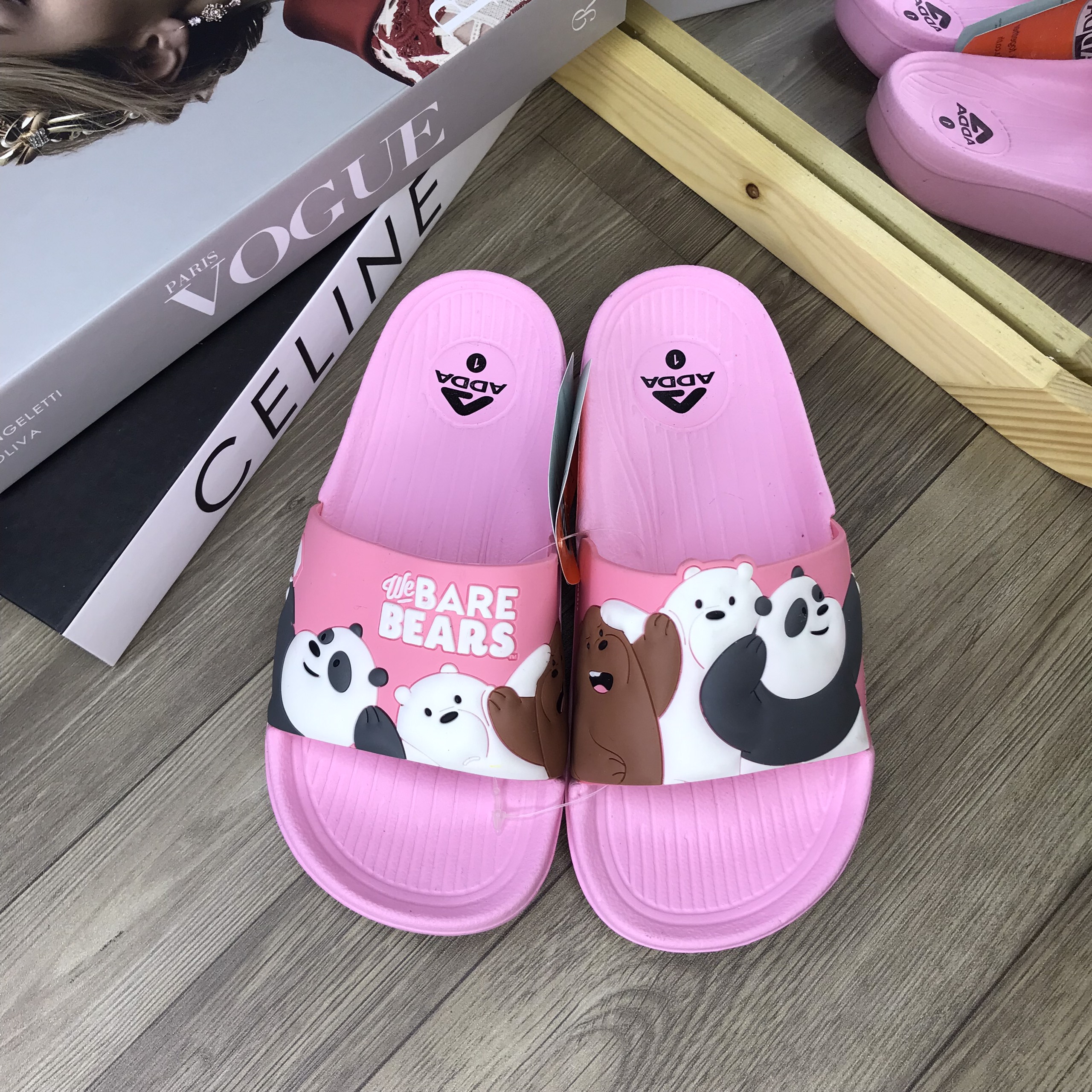 Dép Bé Trai ADDA Thái Lan Hình Ba Chú Gấu Chính Hãng