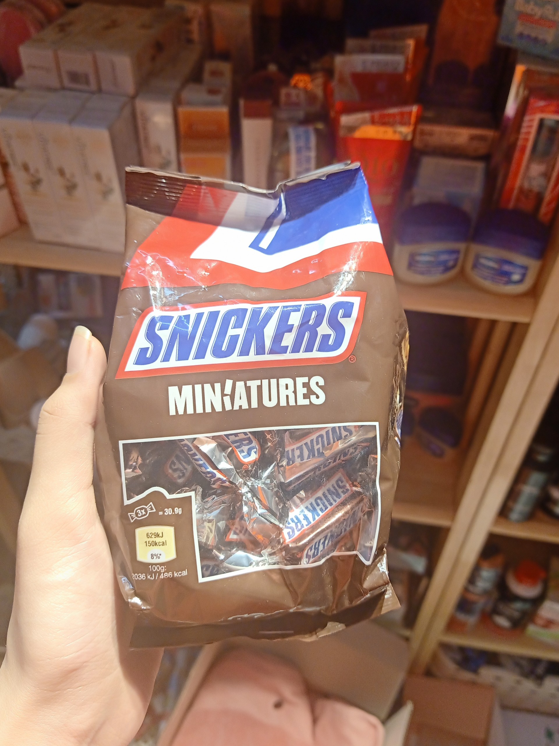 Socola đậu phộng bơ toffee Mars Snickers Miniatures 150g
