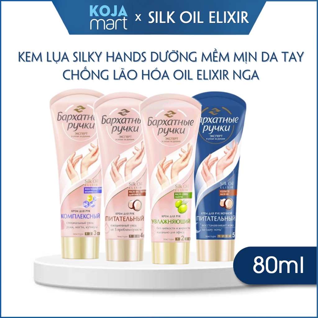 Kem lụa silky hands dưỡng mềm mịn da tay nga tuýp 80ml - kem tay nga