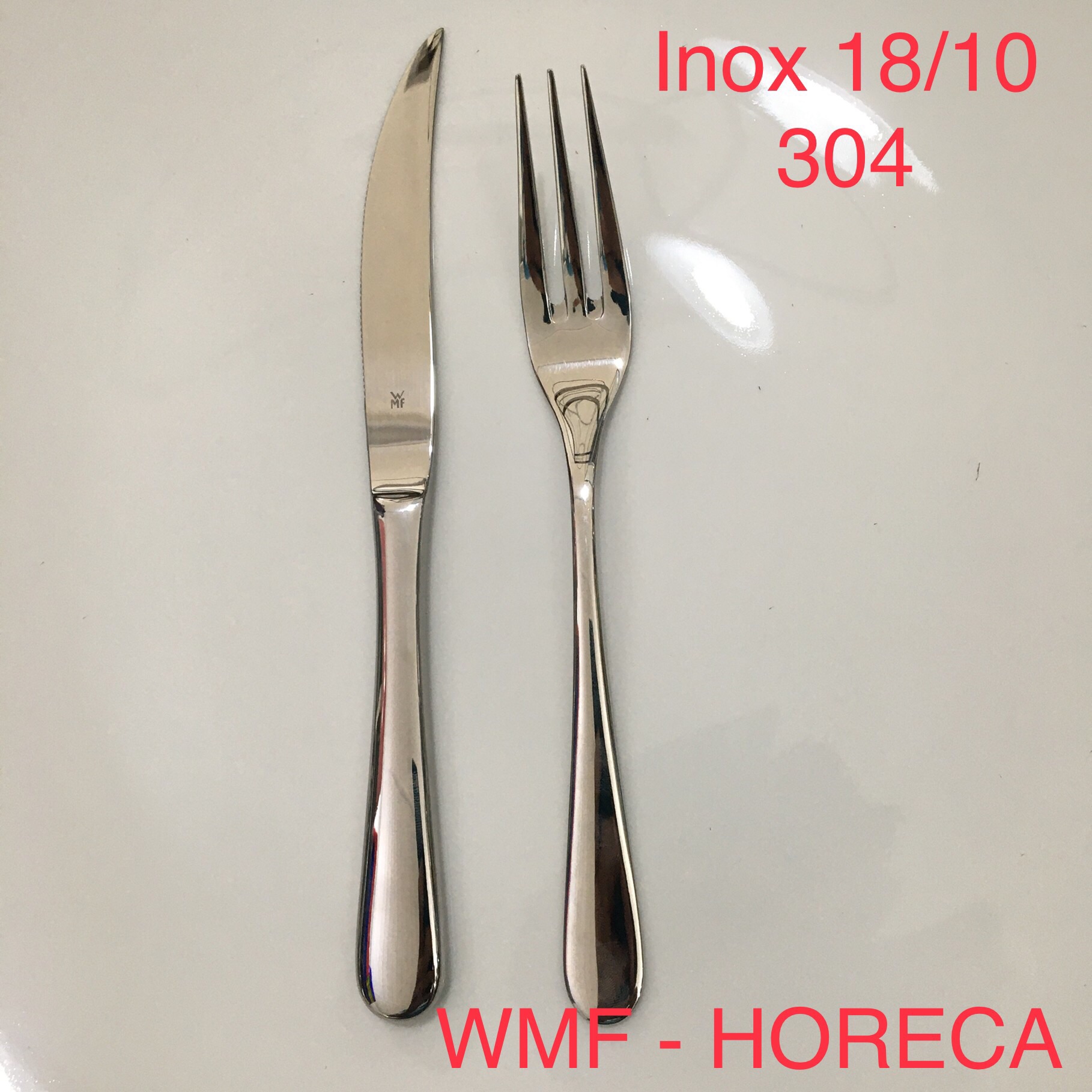 bộ dao dĩa inox 304 ăn bít tết, dao dĩa bít tết WMF